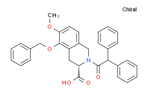 CAS No. 1316755-16-4, (S)-5-(Benzyloxy)-2-(2,2-diphenylacetyl)-6-methoxy-1,2,3,4-tetrahydroisoquinoline-3-carboxylic acid