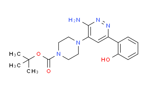 1997319-84-2 | tert-Butyl 4-(3-amino-6-(2-hydroxyphenyl)pyridazin-4-yl)piperazine-1-carboxylate