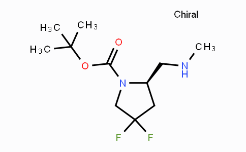 CAS No. 1407997-77-6, (R)-1-Boc-2-(methylaminomethyl)-4,4-difluoropyrrolidine