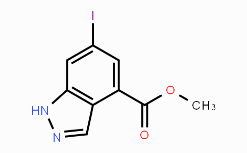 CAS No. 885519-74-4, Methyl 6-iodo-1H-indazole-4-carboxylate