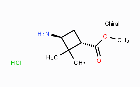 CAS No. 1392804-19-1, trans-Methyl 3-amino-2,2-dimethyl-cyclobutanecarboxylate hydrochloride