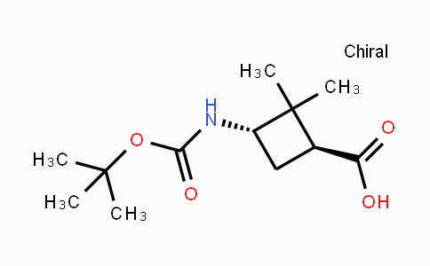 CAS No. 1392803-26-7, trans-3-(Boc-amino)-2,2-dimethylcyclobutane-carboxylic acid