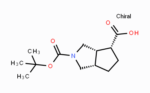 CAS No. 1251020-10-6, (3AS,4R,6aS)-rel-2-Boc-octahydro-cyclopenta-[c]pyrrol-4-carboxylic acid