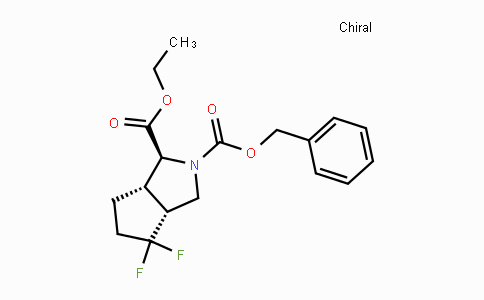 CAS No. 1251012-69-7, Ethyl 2-Cbz-3a-,6a-dihydrogen-4,4-difluoro-hexahydro-cyclopenta[c]pyrrole-1-carboxylate