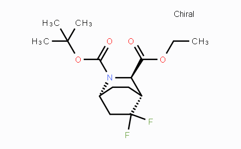 CAS No. 1392803-20-1, Ethyl (1R,3R,4R)-rel-2-Boc-5,5-difluoro-2-azabicyclo[2.2.2]octane-3-carboxylate