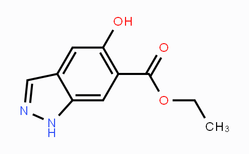 CAS No. 1206800-78-3, Ethyl 5-hydroxy-1H-indazole-6-carboxylate