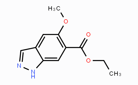 CAS No. 1403766-78-8, Ethyl 5-methoxy-1H-indazole-6-carboxylate