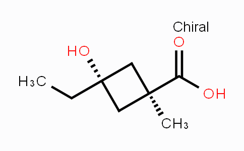 CAS No. 286443-11-6, trans-3-Ethyl-3-hydroxy-1-methylcyclobutane-carboxylic acid
