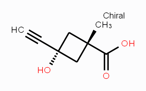286442-92-0 | cis-3-Ethynyl-3-hydroxy-1-methylcyclobutane-carboxylic acid