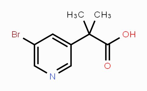 CAS No. 1256816-83-7, 2-(5-Bromopyridin-3-yl)-2-methylpropanoic acid