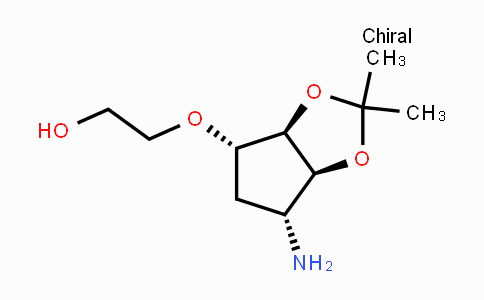 CAS No. 274693-55-9, 2-[[(3AR,4S,6R,6aS)-6-Aminotetrahydro-2,2-dimethyl-4H-cyclopenta-1,3-dioxol-4-yl]oxy]ethanol