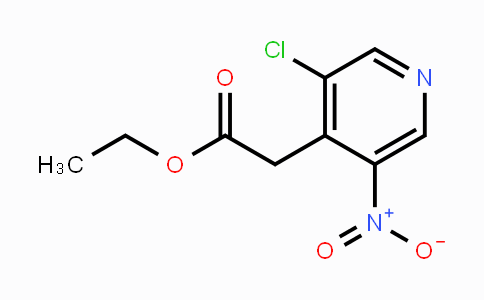 CAS No. 1363380-74-8, Ethyl 3-chloro-5-nitropyridine-4-acetate