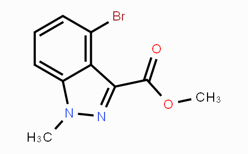 CAS No. 1363383-11-2, Methyl 4-bromo-1-methyl-1H-indazole-3-carboxylate