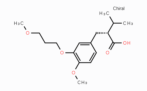 CAS No. 172900-71-9, (R)-2-[3-(3-Methoxypropoxy)-4-methoxybenzyl]-3-methylbutyric acid