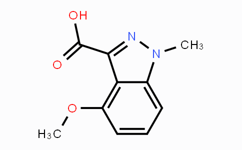 CAS No. 1210745-11-1, 4-Methoxy-1-methyl-1H-indazole-3-carboxylic acid