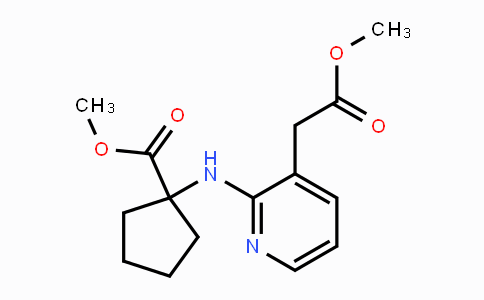 CAS No. 1419101-43-1, 1-(3-Methoxycarbonylmethyl-pyridin-2-ylamino)-cyclopentanecarboxylic acid methyl ester