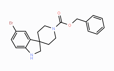 CAS No. 438192-14-4, Benzyl 5-bromospiro[indoline-3,4'-piperidine]-1'-carboxylate