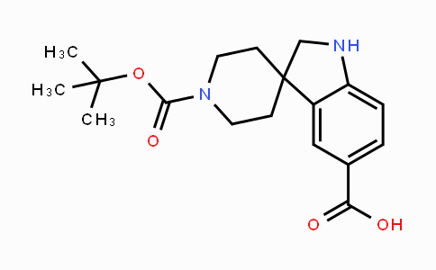 CAS No. 888222-12-6, 1'-(tert-Butoxycarbonyl)spiro[indoline-3,4'-piperidine]-5-carboxylic acid