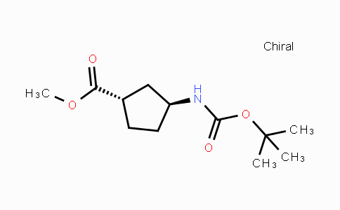 CAS No. 329910-39-6, (1S,3S)-1-(Boc-amino)cyclopentane-3-carboxylic acid methyl ester