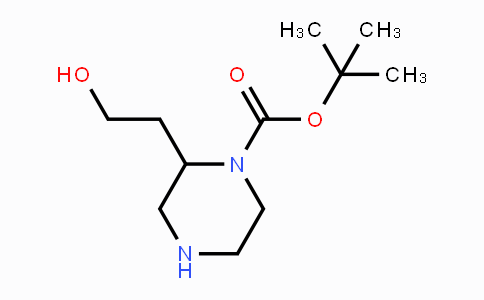 CAS No. 517866-79-4, tert-Butyl 2-(2-hydroxyethyl)-piperazine-1-carboxylate