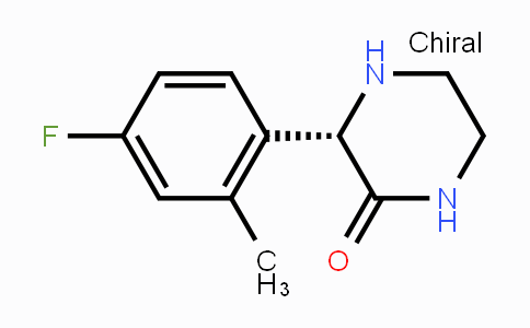 CAS No. 334477-18-8, (S)-3-(4-Fluoro-2-methylphenyl)piperazin-2-one