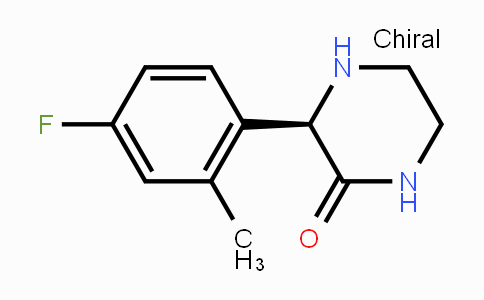 CAS No. 1153574-57-2, (R)-3-(4-Fluoro-2-methylphenyl)piperazin-2-one