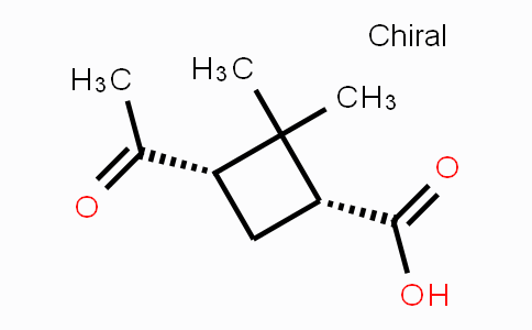 CAS No. 22571-78-4, (1R,3S)-3-Acetyl-2,2-dimethylcyclobutane-carboxylic acid