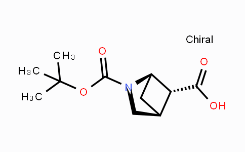 CAS No. 615575-80-9, (1R,4S,5R)-Rel-2-Boc-2-azabicyclo-[2.1.1]hexane-5-carboxylic acid