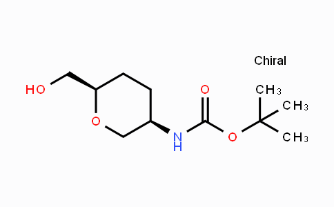 CAS No. 603130-24-1, tert-Butyl N-[(3R,6R)-6-(hydroxymethyl)-tetrahydropyran-3-yl]carbamate