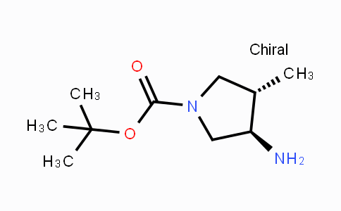 CAS No. 1290191-85-3, (3R,4S)-1-Boc-3-amino-4-methylpyrrolidine