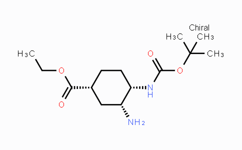 CAS No. 1392745-41-3, (1R,3R,4S)-3-Amino-4-(Boc-amino)cyclohexane-carboxylic acid ethyl ester