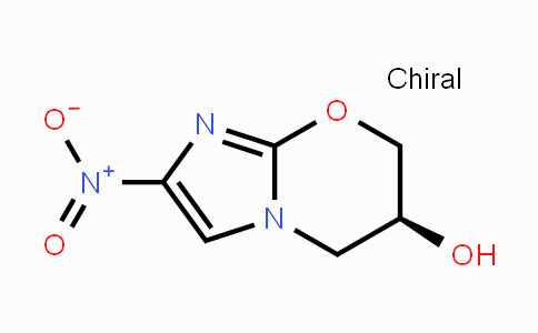 CAS No. 187235-08-1, 5H-Imidazo[2,1-b][1,3]oxazin-6-ol, 6,7-dihydro-2-nitro-, (6S)-