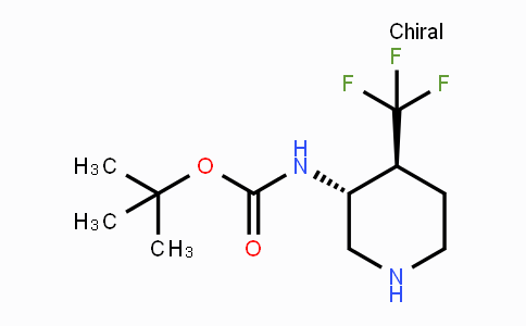 CAS No. 1363378-16-8, trans-3-(Boc-amino)-4-(trifluormethyl)piperidine