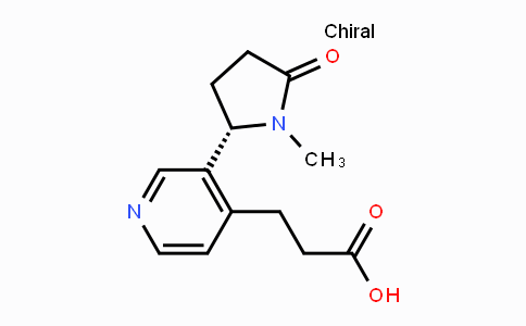 CAS No. 144446-35-5, (S)-3-(1-Methyl-5-oxo-2-pyrrolidinyl)-4-pyridinepropanoic acid
