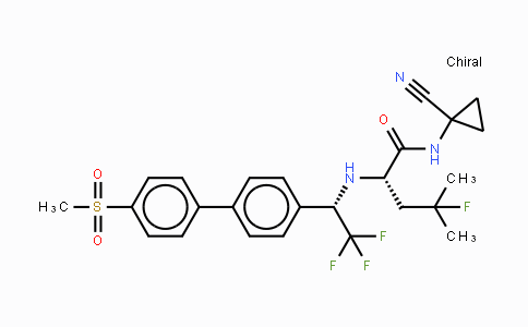 MC105556 | 603139-19-1 | (2S)-N-(1-氰基环丙基)-4-氟-4-甲基-2-[[(1S)-2,2,2-三氟-1-[4'-(甲基磺酰基)[1,1'-联苯]-4-基]乙基]氨基]戊酰胺