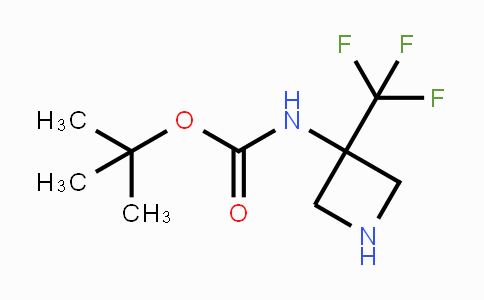 CAS No. 1408076-17-4, 3-(Boc-amino)-3-(trifluoromethyl)azetidine