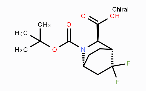 CAS No. 1290626-50-4, (1R,3R,4R)-Rel-2-Boc-5,5-difluoro-2-azabicyclo-[2.2.2]octane-3-carboxylic acid