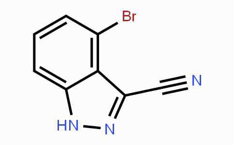 CAS No. 1167055-55-1, 1H-Indazole-3-carbonitrile, 4-bromo-