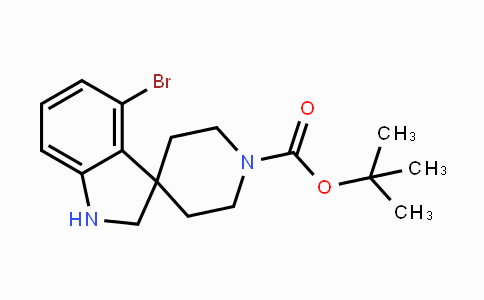 CAS No. 1160247-72-2, tert-Butyl 4-bromospiro[indoline-3,4'-piperidine]-1'-carboxylate