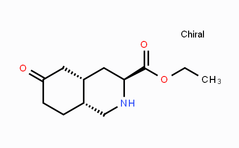CAS No. 162779-54-6, Ethyl (3S,4aS,8aR)-6-oxo-2,3,4,4a,5,7,8,8a-octahydro-1H-isoquinoline-3-carboxylate