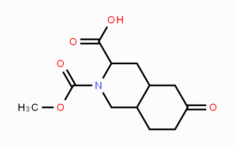 CAS No. 1236931-30-8, 2-Methoxycarbonyl-6-oxo-1,3,4,4a,5,7,8,8a-octahydroisoquinoline-3-carboxylic acid