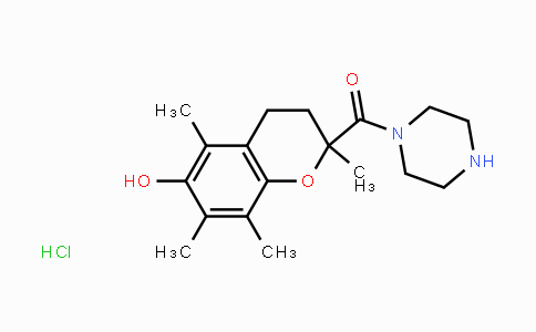 CAS No. 1541170-25-5, 2,5,7,8-Tetramethyl-2-(piperazine-1-carbonyl)-3,4-dihydro-2H-1-benzopyran-6-ol hydrochloride