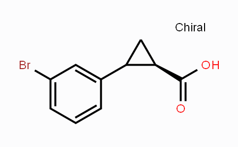 CAS No. 1820598-75-1, (1R)-2-(3-Bromophenyl)cyclopropane-1-carboxylic acid
