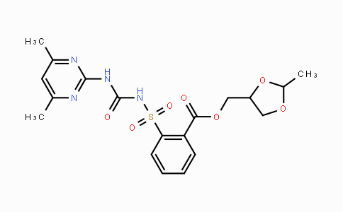 CAS No. 1781241-40-4, (2-Methyl-1,3-dioxolan-4-yl)methyl 2-({[(4,6-dimethylpyrimidin-2-yl)carbamoyl]amino}sulfonyl)benzoate