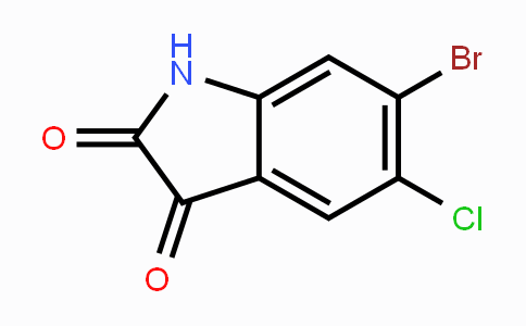 CAS No. 192799-05-6, 6-Bromo-5-chloroindoline-2,3-dione