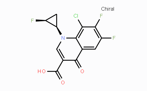 CAS No. 127199-27-3, 8-Chloro-6,7-difluoro-1-((1R,2S)-2-fluorocyclopropyl)--4-oxo-1,4-dihydroquinoline-3-carboxylic acid