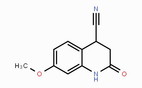 CAS No. 1567360-56-8, 7-Methoxy-2-oxo-1,2,3,4-tetrahydroquinoline-4-carbonitrile