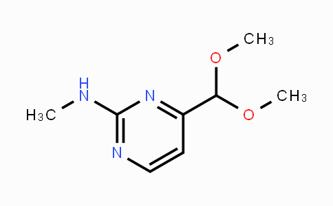 CAS No. 180869-38-9, 4-(Dimethoxymethyl)-N-methylpyrimidin-2-amine