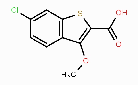 CAS No. 1624260-45-2, 6-Chloro-3-methoxybenzo[b]thiophene-2-carboxylic acid