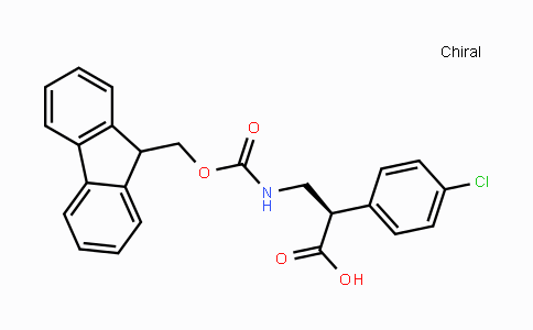 CAS No. 1280787-14-5, (R)-3-(9H-Fluoren-9-ylmethoxycarbonylamino)-2-(4-chloro-phenyl)-propionic acid